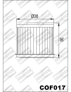 Oliefilter CHAMPION COF017 2