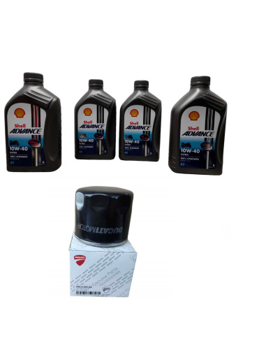4L Shell olie og original oliefilter