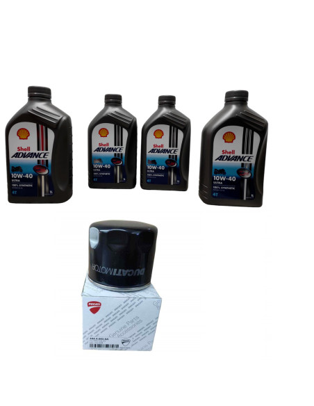4L Shell olie og original oliefilter