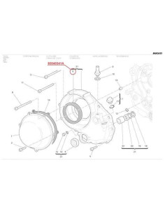 • Ducati Pakdåse 93040344A (75x95x12 mm) • Original Ducati Tætningsring 93040344A tørkobling 2